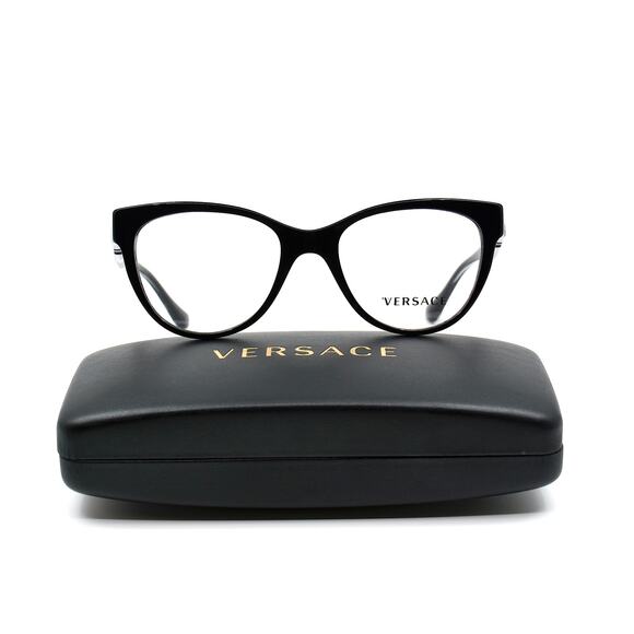 NEW VERSACE VE3304 GB1 BLACK EYEGLASSES FRAME - Picture 5 of 12